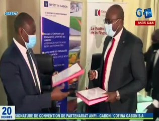 RTG / Signature de convention de partenariat entre ANPI - Gabon et la Cofina Gabon S.A