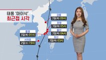 [날씨] 9호 태풍 마이삭 북상...제주 오전부터 비 / YTN