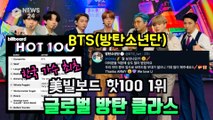 방탄소년단(BTS), '한국 가수 최초' 美빌보드 핫100 1위 