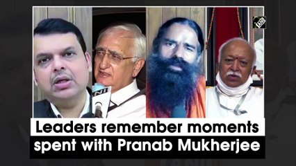 Leaders remember moments spent with Pranab Mukherjee