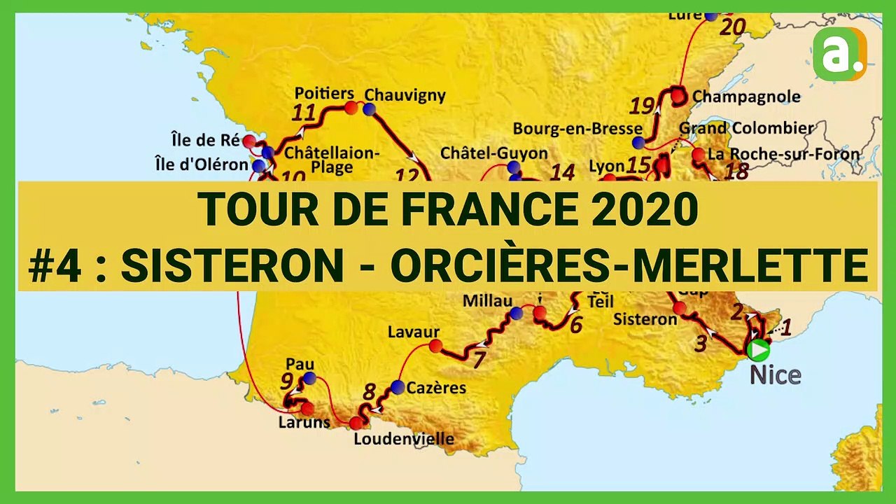 L'avenir - Tour de France 2020 : présentation d ela  4e étape Sisteron - Orcières-Merlette