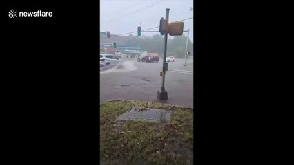 Central Oklahoma hit with thunderstorm, lightning, flooding and heavy rain
