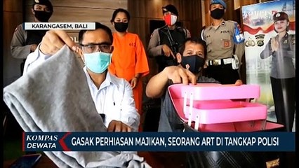 Gasak Perhiasan Majikan Puluhan Juta Rupiah, ART DItangkap Polisi Di Karangasem