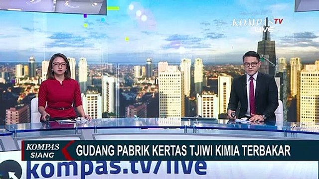 Gedung Pabrik Kertas Tjiwi Kimia Terbakar, 7 Unit Damkar Dikerahkan