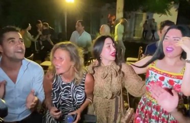 يسرا ونجوم خيانة عهد يرقصون على أغنية 3 دقات