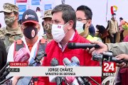 Chorrillos: ministro de Defensa entregó canastas de víveres a familias vulnerables
