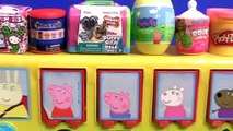 Peppa Pig School Bus Pop-up Surprise with Piggy George Suzi Dani paly doh