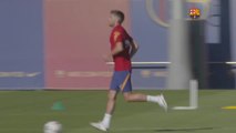 El Barça se entrena sin Leo Messi