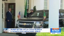 Donald Trump recibió a AMLO en la Casa Blanca en medio de críticas