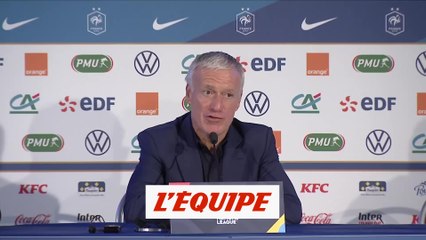 Download Video: Deschamps : «Camavinga, qu'il garde son naturel» - Foot - Bleus