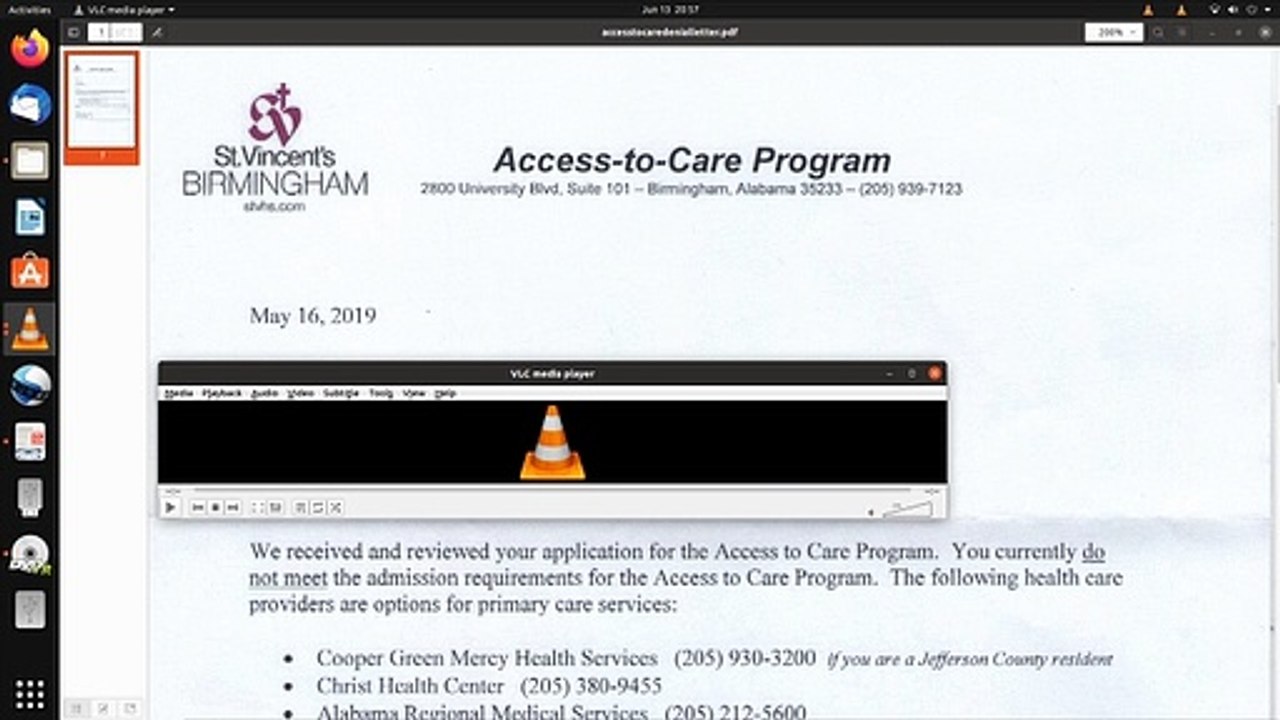 My Experience With The St. Vincent's Hospital Birmingham Alabama Financial Assistance Access-To-Care-Program Part 3