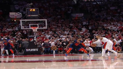 2019 Playoffs 1st Rd: Damian Lillard wins game and series with a 28-footer
