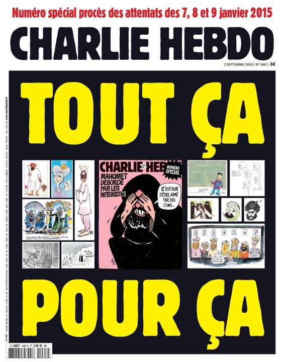 À la veille du procès des attentats de 2015, « Charlie Hebdo » republie les caricatures de Mahomet