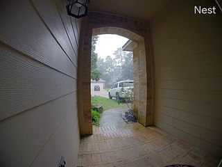 Lightning Strike Caught on Doorbell Camera