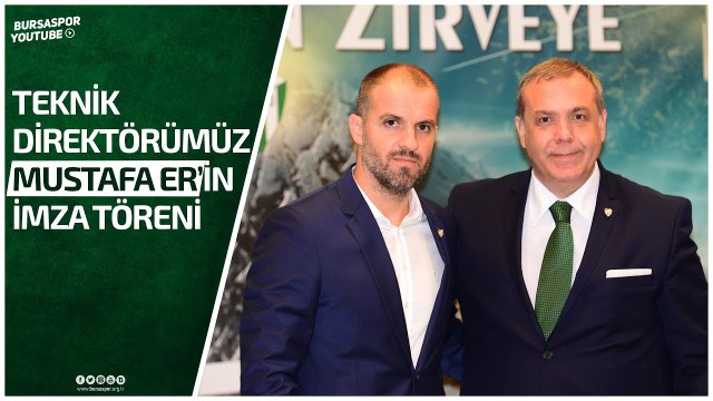 Yeni Teknik Direktörümüz Mustafa Er İçin İmza Töreni Düzenlendi