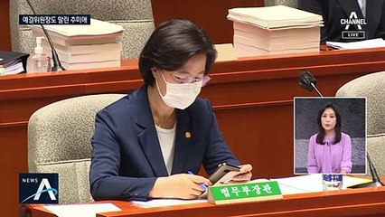 [여랑야랑]예결위원장도 말린 추미애 / ‘고생이 많은’ 최재형 감사원장?