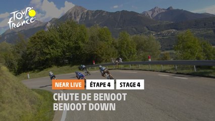 #TDF2020 - Étape 4 / Stage 4 - Benoot chute ! Benoot down !