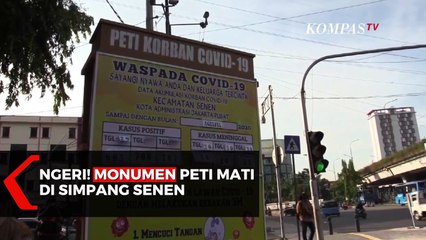 Ingatkan Bahaya Covid-19, Pemkot Memajang Monumen Peti Mati
