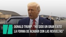 Donald Trump, a su salida hacia Kenosha: 