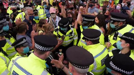 Dozens arrested at Extinction Rebellion protest in London