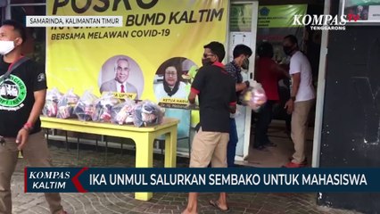 Ika Unmul Kembali Salurkan Sembako Untuk Mahasiswa