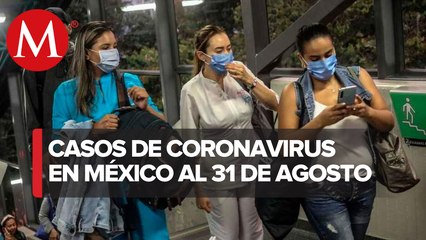 Cifras de coronavirus en México al 31 de agosto