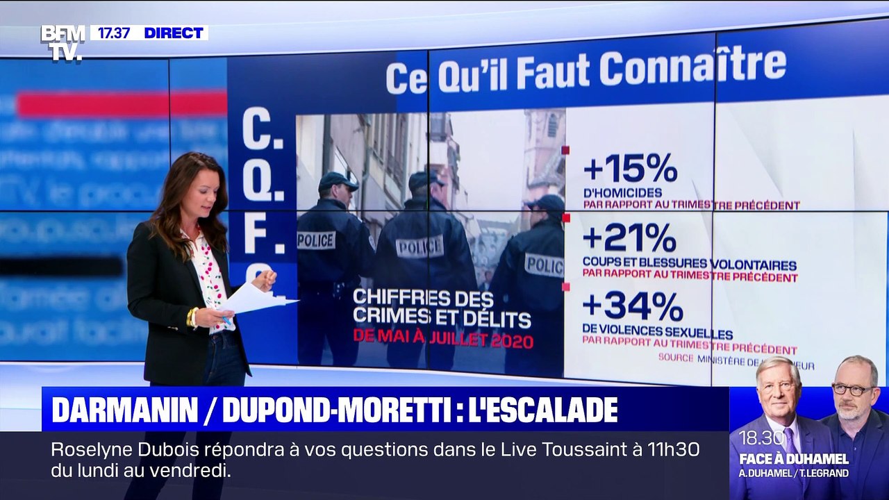 Story 3 : Divergences entre Eric Dupond-Moretti et Gérald Darmanin sur le mot "ensauvagement" - 01/09