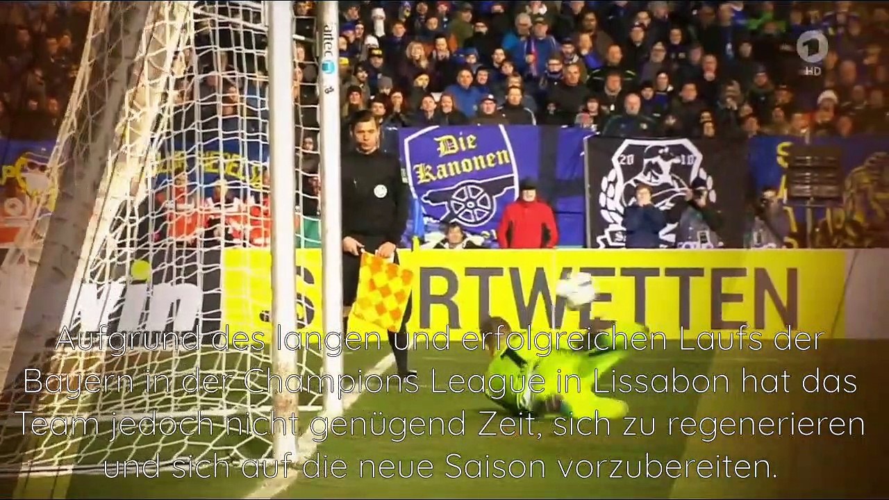 Das DFB-Pokal-Spiel der Bayern München in der ersten Runde wurde auf Oktober verschoben