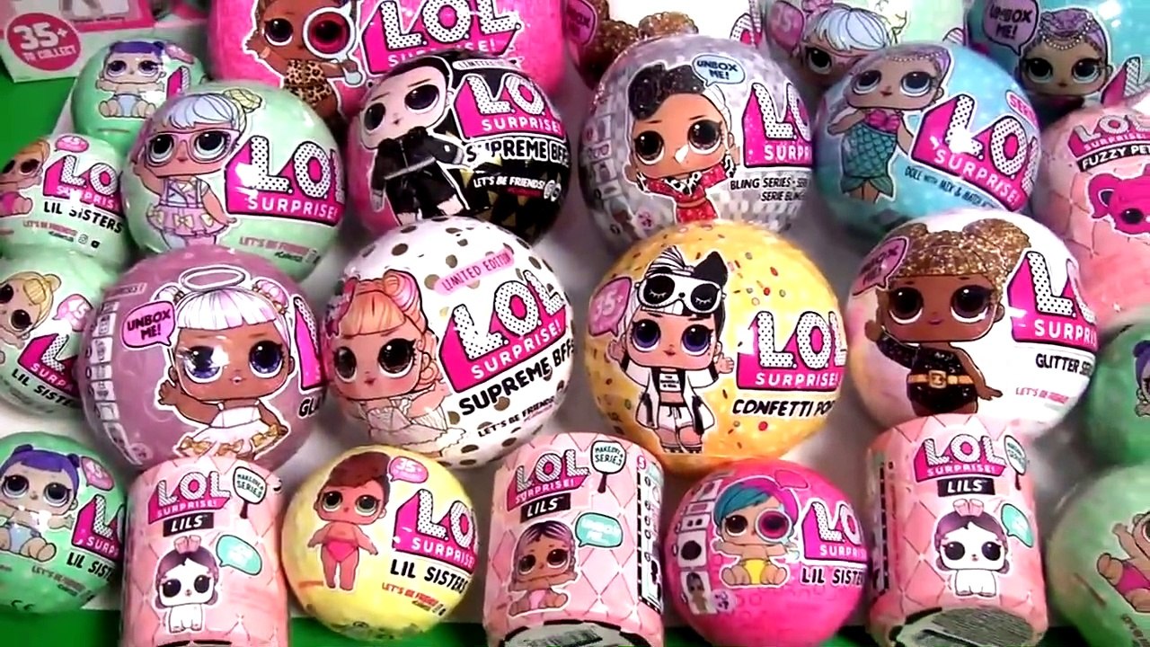 LOL Surprise Dolls LIMITED EDITION GLITTER Confetti Pop LOL Series toys  review - video Dailymotion