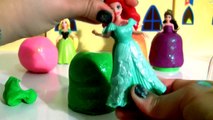 Play Doh Glitter Sparkle Princess Ariel Rapunzel Bell Disney MagiClip SURPRISE Toys