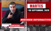 Resumen de noticias martes 1 de septiembre 2020 / Panorama Informativo / 88.9 Noticias