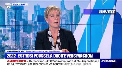 Nadine Morano (LR): "Christian Estrosi n'est pas le porte-parole des Républicains" pour les appeler à voter Macron en 2022