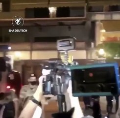 Lübnan'da Macron'a soğuk duş! Bozuntuya vermeden hızla kaçtı