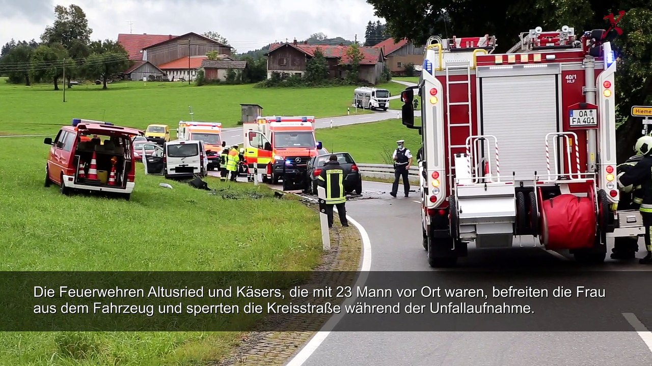 Altusried | Seniorin übersieht Transporter - drei Verletzte