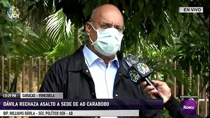 EN VIVO - Pronunciamiento de diputado Davila ante asalto sede AD Carabobo y excarcelaciones
