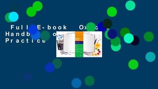 Full E-book  Oxford Handbook of General Practice  For Free