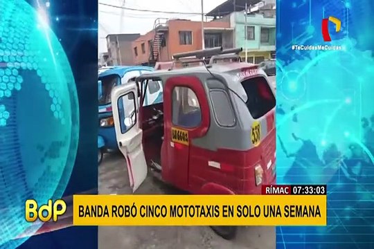 Rímac: delincuentes roban mototaxis y extorsionan a sus víctimas