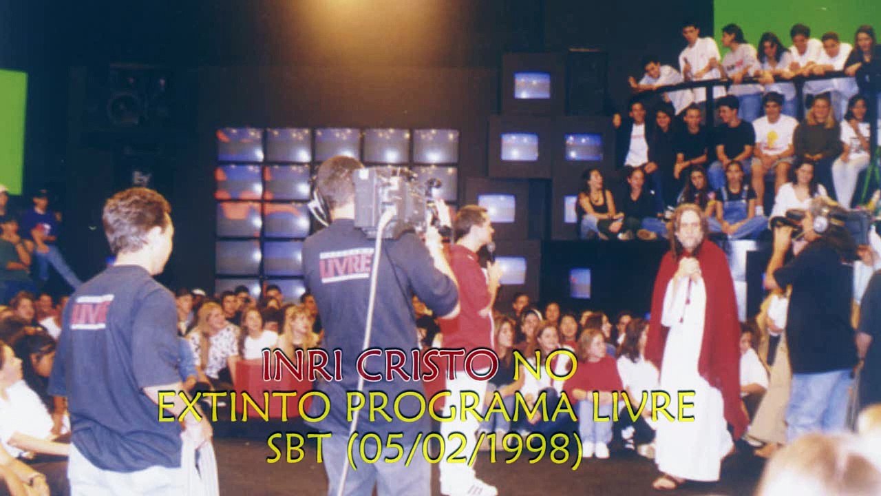 PRIMEIRA PARTICIPAÇÃO DE INRI CRISTO NO EXTINTO PROGRAMA LIVRE (SBT) COM APRESENTADOR SERGINHO GROISMAN, época que era LIVRE