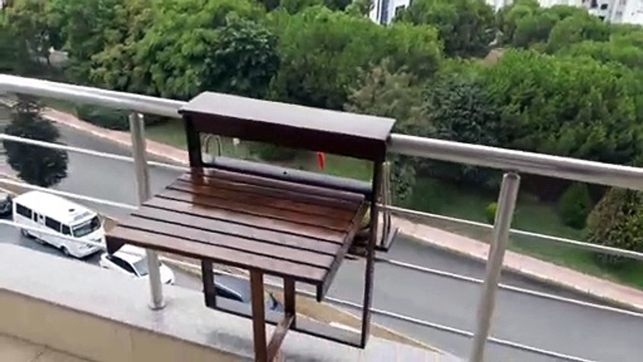 Balkon sehpası ve çiçeklik yapımı