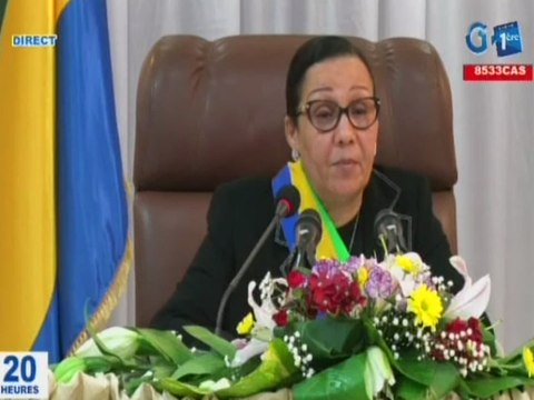 RTG / Cérémonie officielle d’ouverture de la 2e session ordinaire 2020 du sénat présidé par Lucie MILEBOU