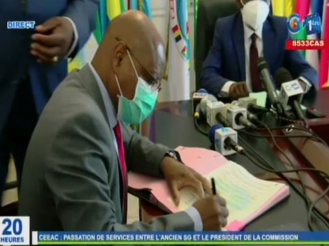 RTG / Passation de service entre l’ancien SG et le Président de la commission de la CEEAC