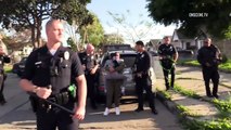 Officers Disperse Birthday Party Crowd Amid COVID-19 Pandemic In Los Angeles
