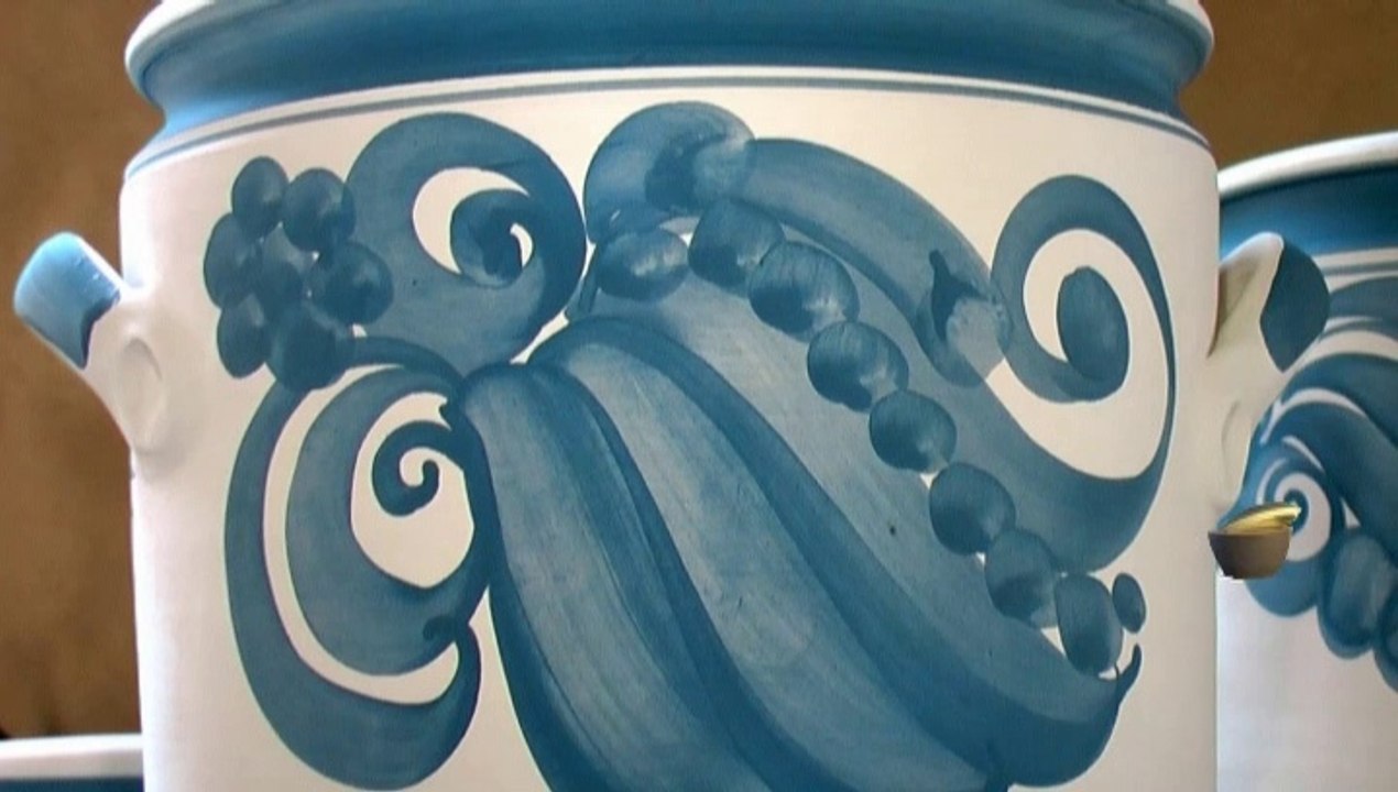 Der Römertopf aus der Keramik-Werkstatt Tauscher in Waldenburg