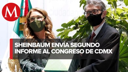 Sheinbaum envía Segundo Informe de Gobierno a Congreso de CdMx