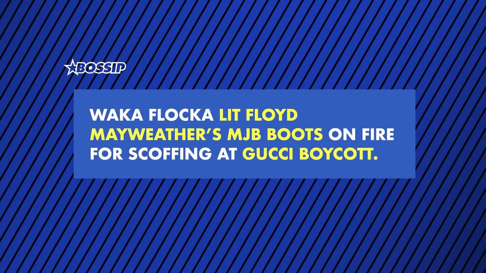 Waka Flocka Lit Floyd Mayweather's MJB Boots On Fire For Scoffing