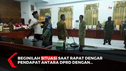 Kericuhan Saat Rapat Dengar Pendapat DPRD dengan BKD Tolitoli