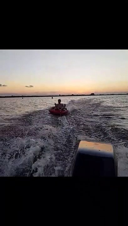 Rope Hits Boat Engine Sending Driver into Lake