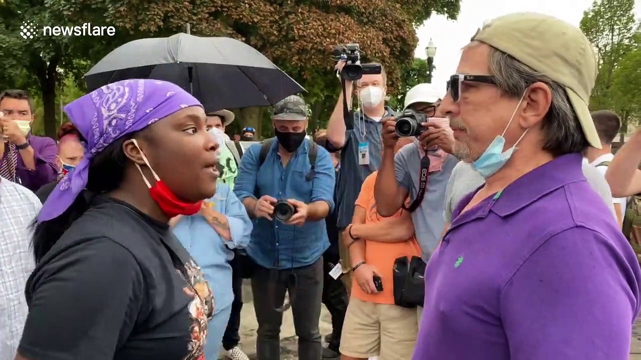 Trump supporters, Black Lives Matter protesters clash in Kenosha
