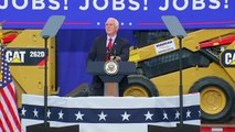 Vice President Mike Pence delivers remarks at a Workers for Trump event in Exeter, Penn.