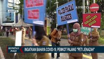 Kasus Corona Meningkat, Pemkot Pasang Peti Jenazah di Jalan